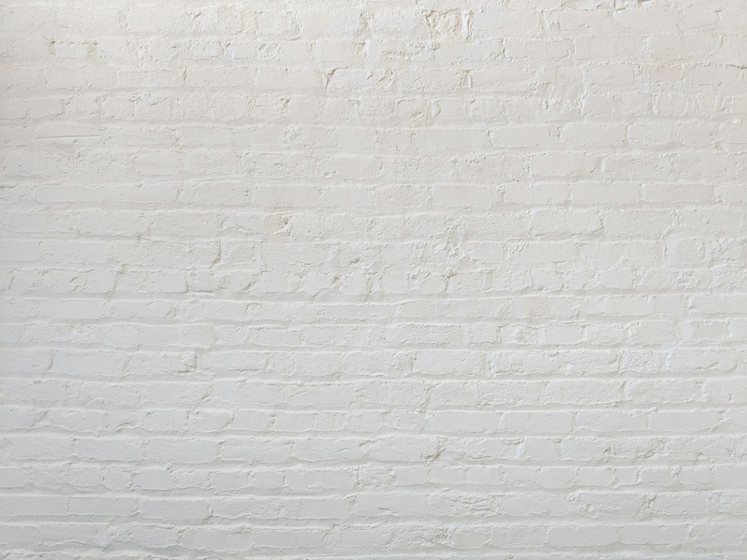 white brick wall